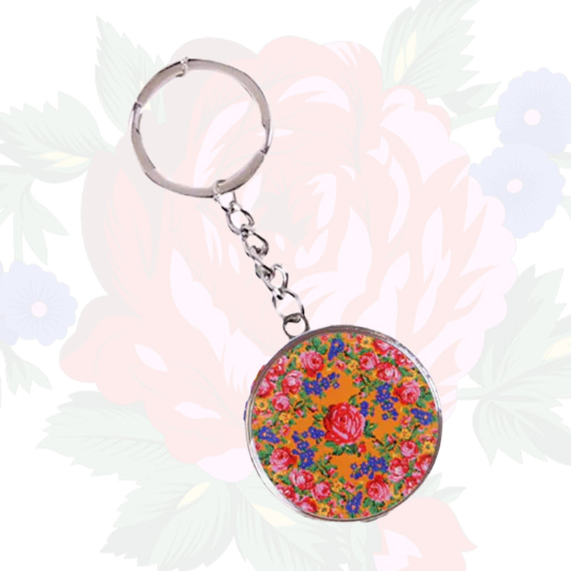 Kokum Floral Art Keychain