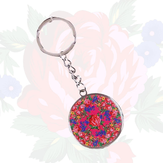 Kokum Floral Art Keychain