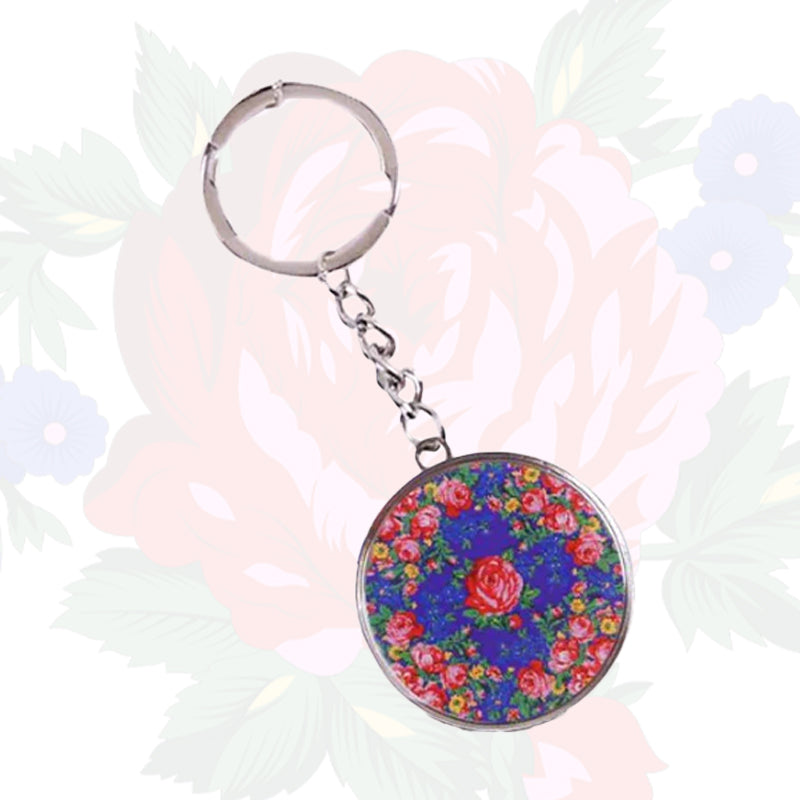 Kokum Floral Art Keychain