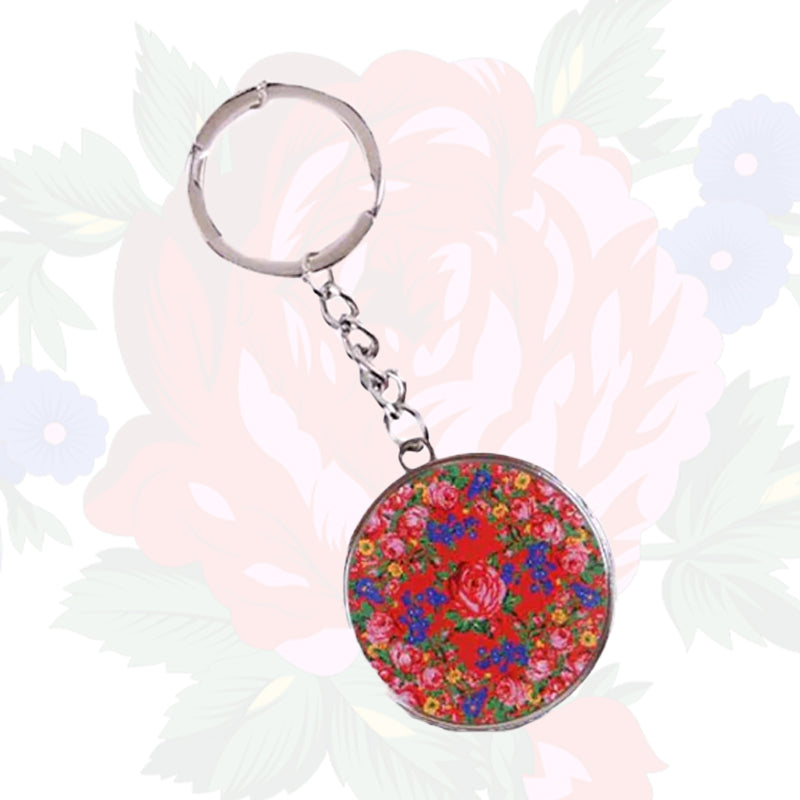 Kokum Floral Art Keychain