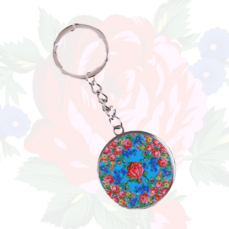 Kokum Floral Art Keychain