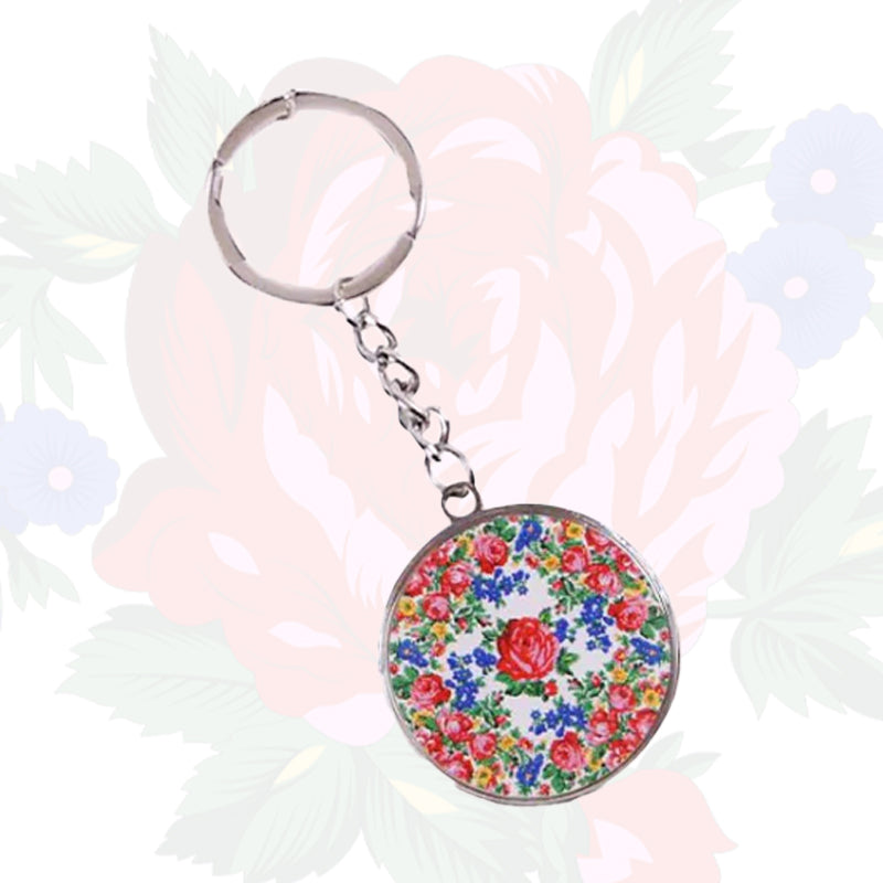 Kokum Floral Art Keychain