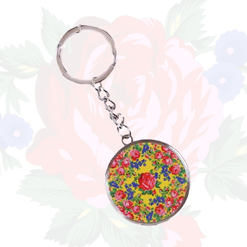 Kokum Floral Art Keychain