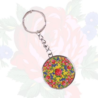 Porte-clés d’art floral Kokum