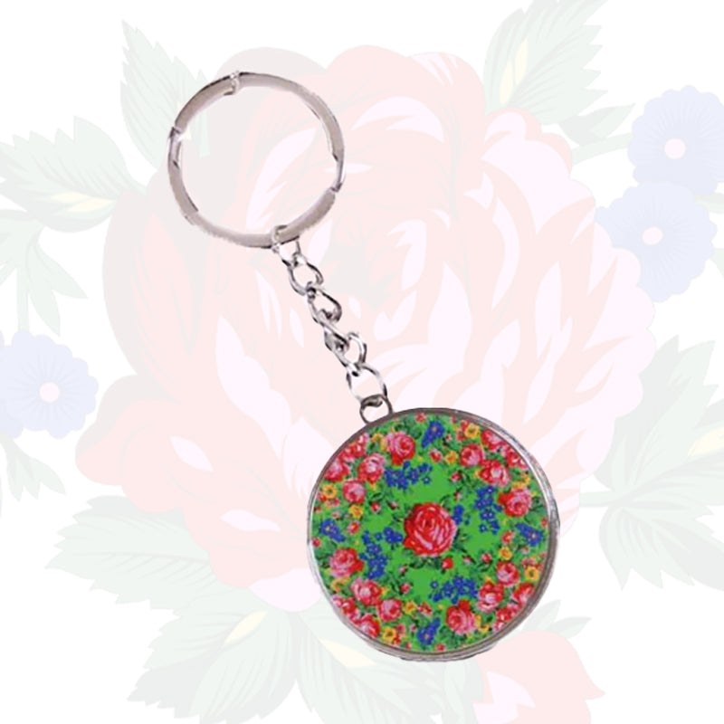 Kokum Floral Art Keychain