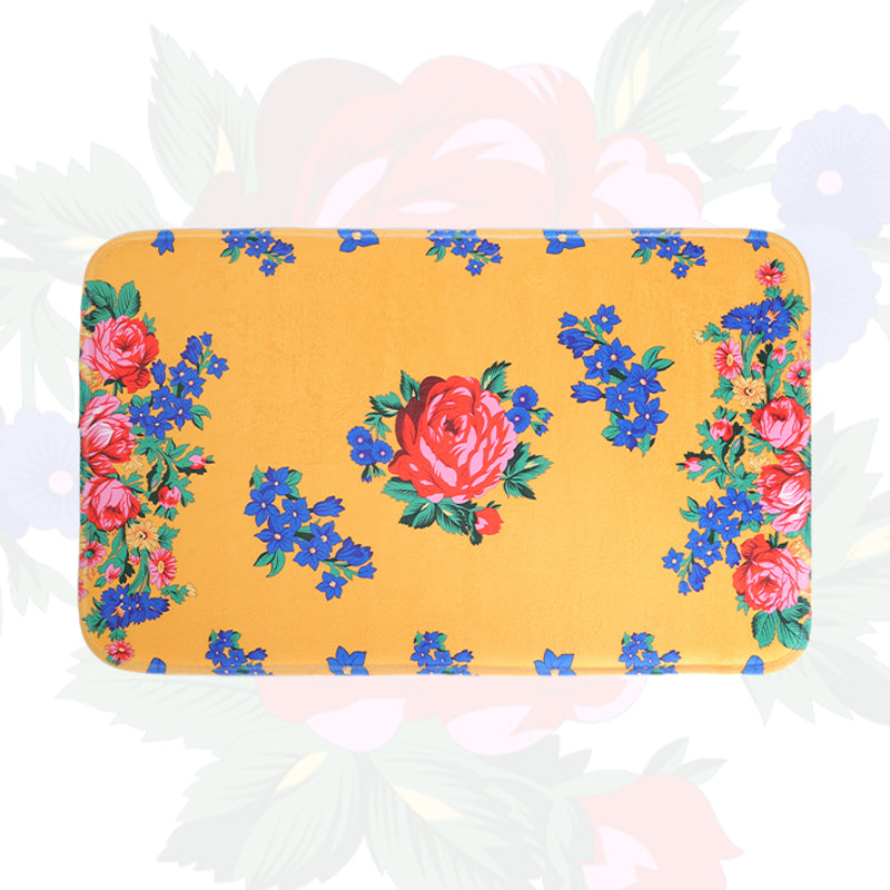 Kokum Floral Art Tufted Bath Mat