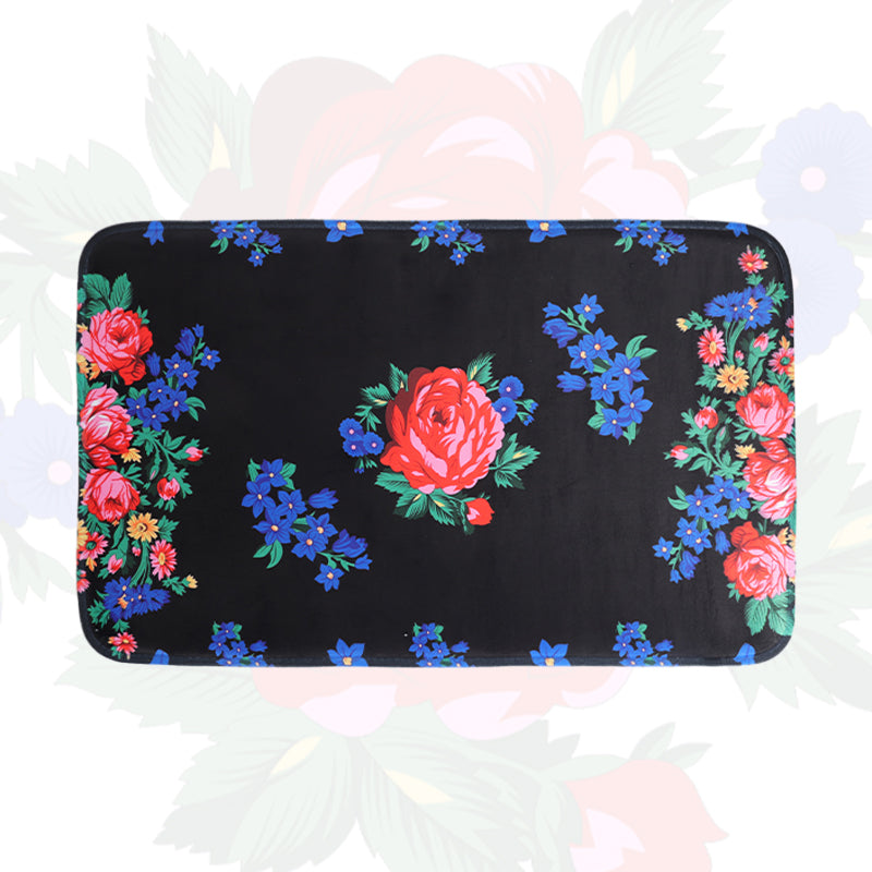 Kokum Floral Art Tufted Bath Mat