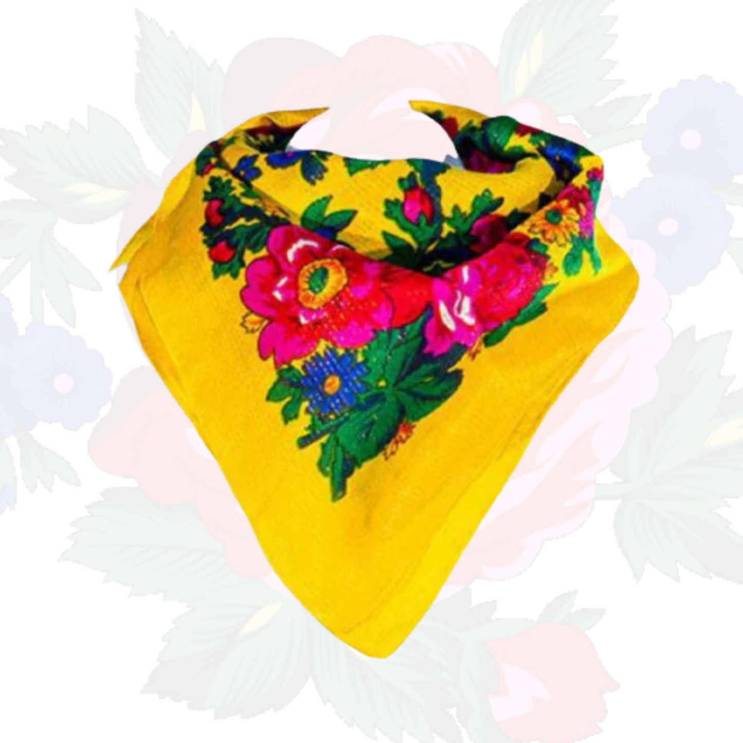 Non-Metallic Kokum Floral Scarf