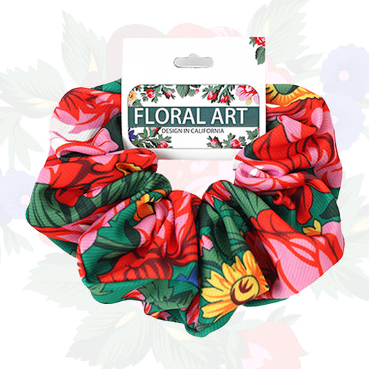 Kokum Floral Scrunchie