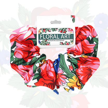 Kokum Floral Scrunchie