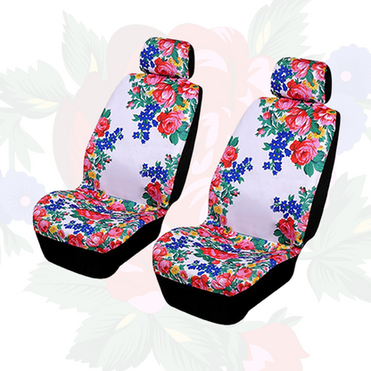 Kokum Floral Seat Cover w/ Head Rest