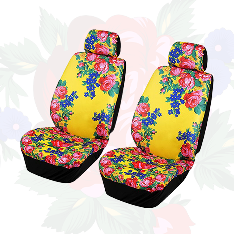 Kokum Floral Seat Cover w/ Head Rest