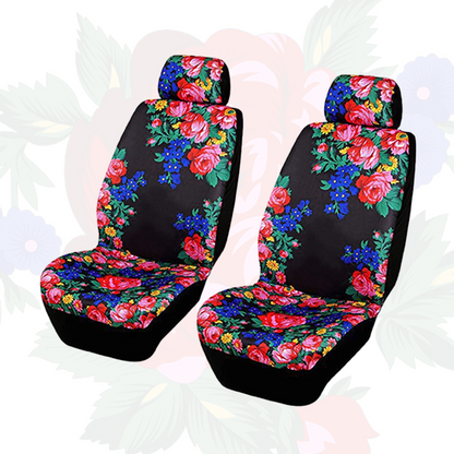 Kokum Floral Seat Cover w/ Head Rest