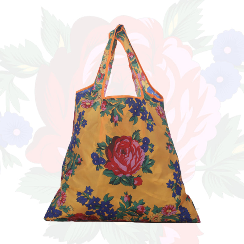 Kokum Floral Art Reusable Shopping Tote Bag