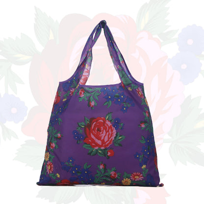 Kokum Floral Art Reusable Shopping Tote Bag