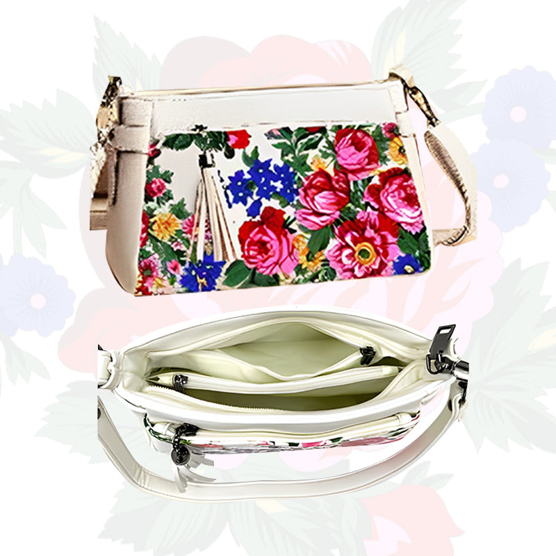 Kokum Floral Art Shoulder Purse