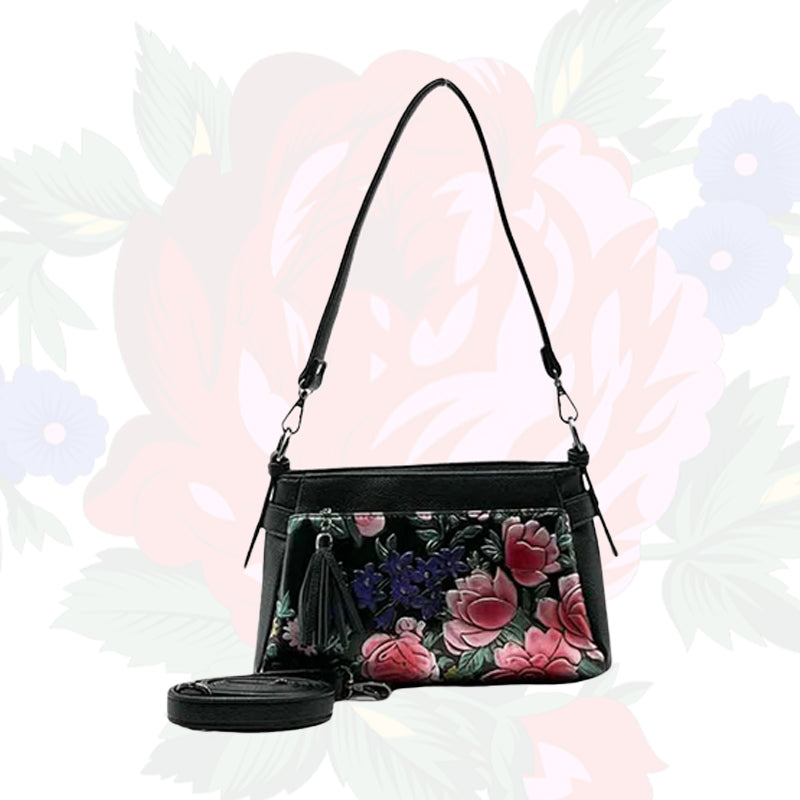 Kokum Floral Art Shoulder Purse