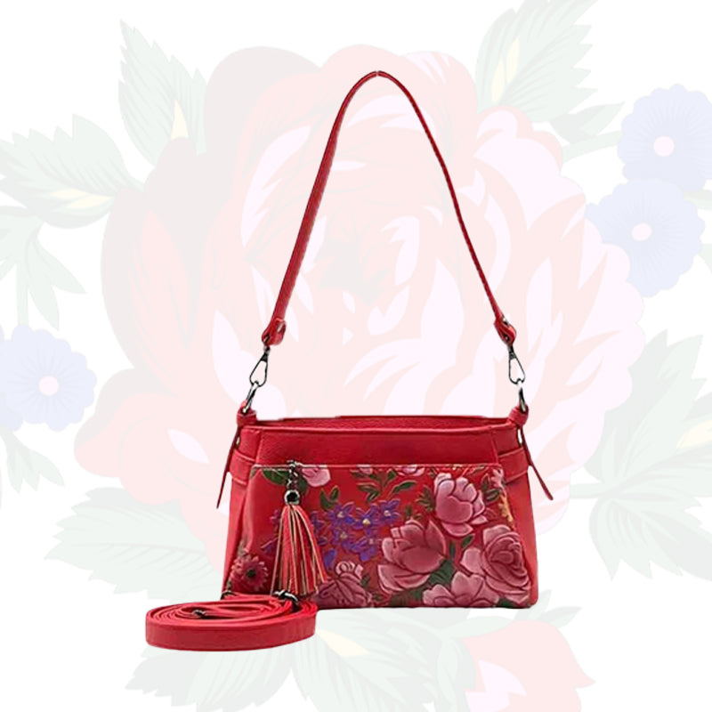 Kokum Floral Art Shoulder Purse