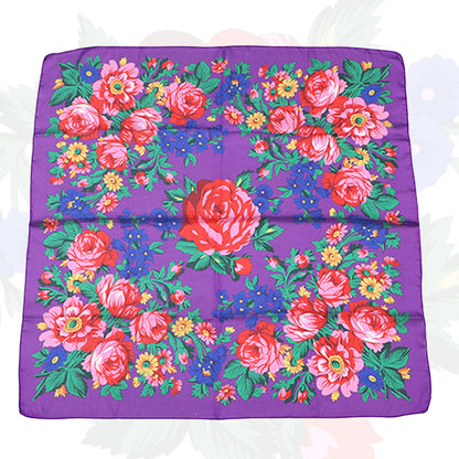 Silk Touch Kokum Floral Scarf