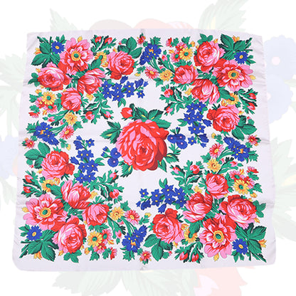 Silk Touch Kokum Floral Scarf