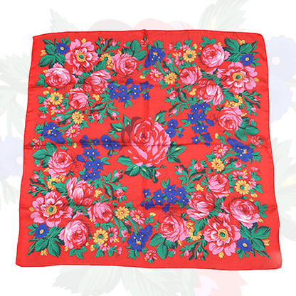 Silk Touch Kokum Floral Scarf