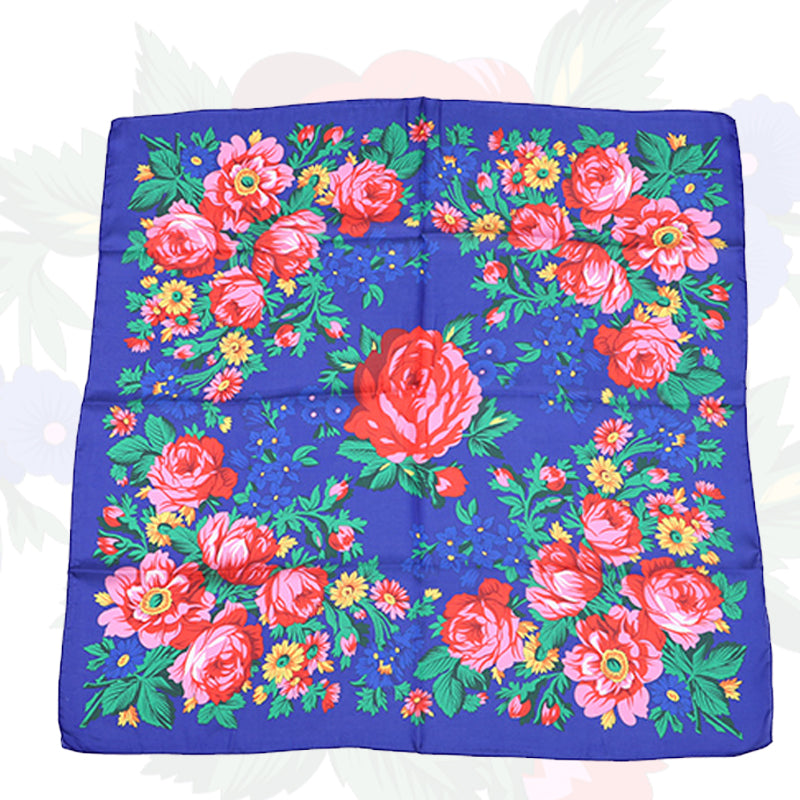 Silk Touch Kokum Floral Scarf