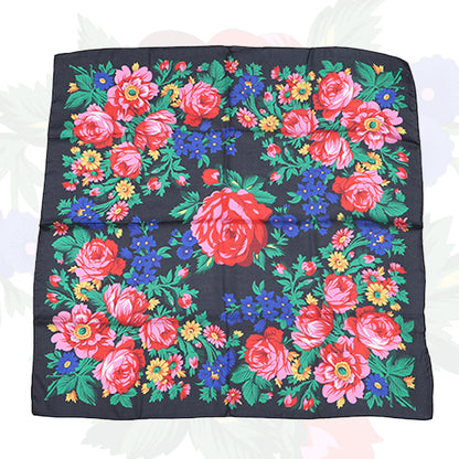 Silk Touch Kokum Floral Scarf