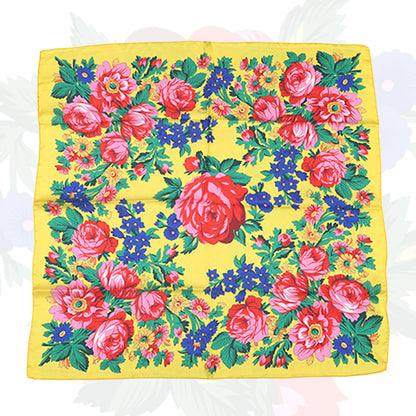 Silk Touch Kokum Floral Scarf