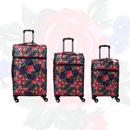 Ensemble de bagages 3 pièces Kokum Floral Art Design