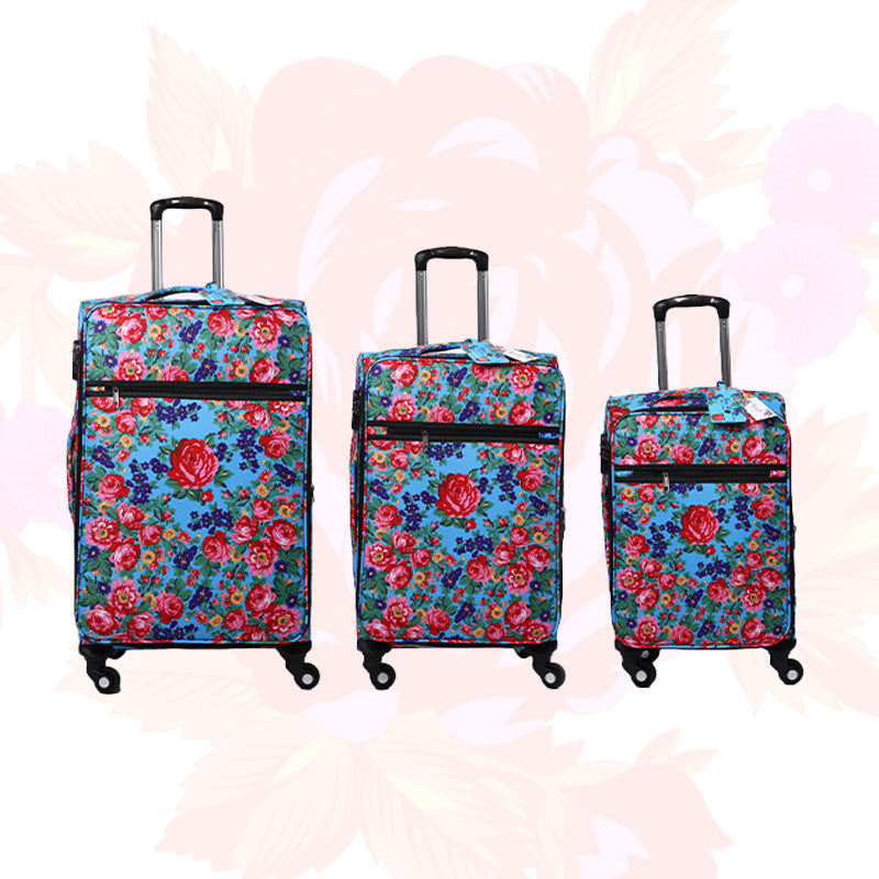 Kokum Floral Traveler's Luggage - 3 Pcs Set