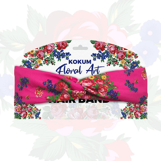 Kokum Floral Art Turban Hair Band