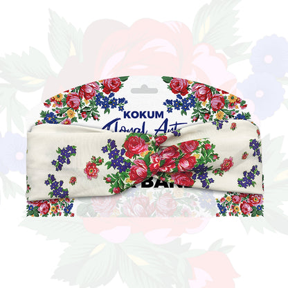 Kokum Floral Art Turban Hair Band