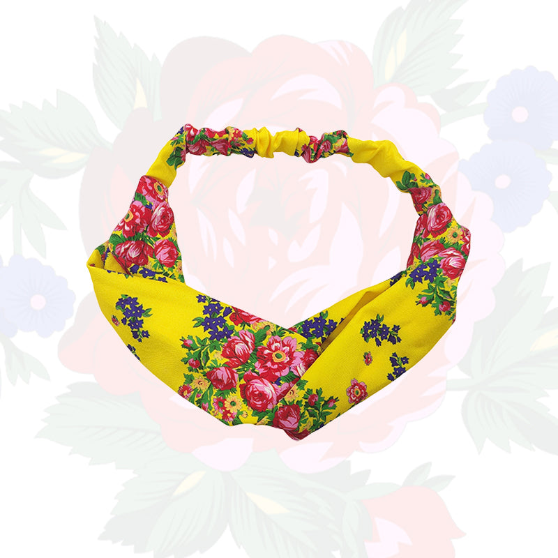 Kokum Floral Art Turban Hair Band