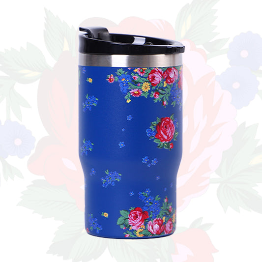 14 Oz Kokum Floral Vacuum Travel Mug