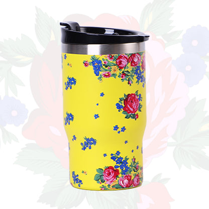 14 Oz Kokum Floral Vacuum Travel Mug