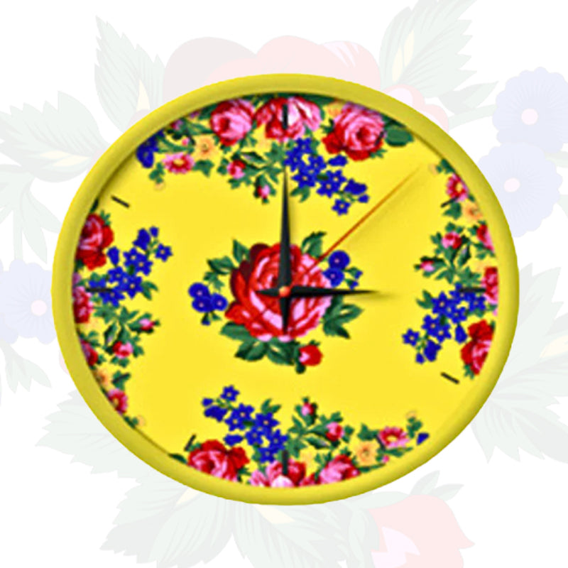 Kokum Floral Art Wall Clock