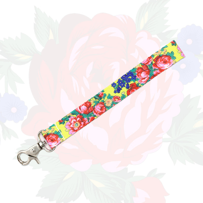 Kokum Floral Wristlet