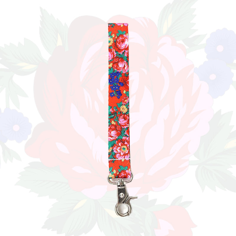 Kokum Floral Wristlet