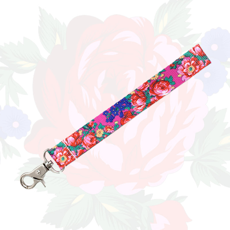 Kokum Floral Wristlet