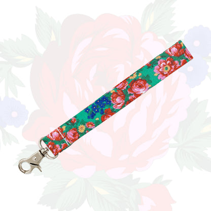 Kokum Floral Wristlet