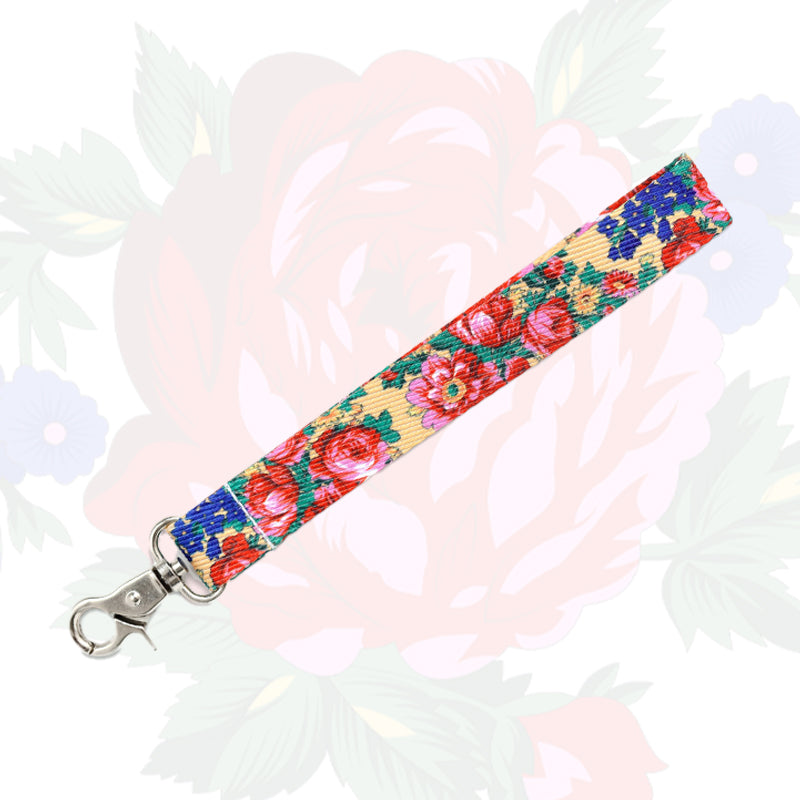 Kokum Floral Wristlet