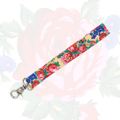 Kokum Floral Wristlet